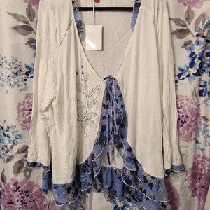 NWT! Joe Browns Asymmetrical tie Cardigan/Jacket, Size US 28, UK 32